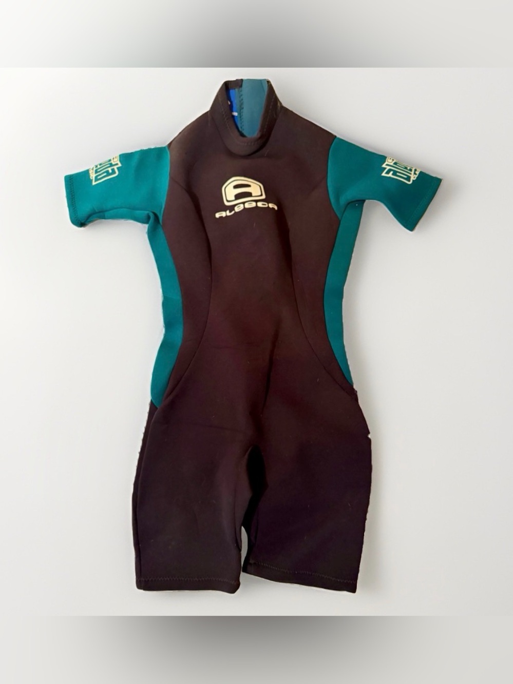 Womens Size M Aleedo Wetsuit Shorts Made In USA Full Zip Mint